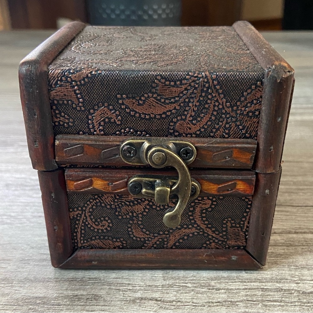 Hobby Lobby Brown Decorative Box with Brass Latch